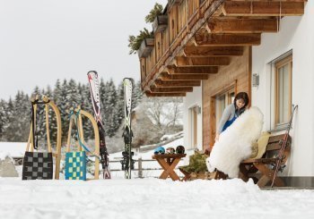 Suedtirol, Roter Hahn, Ferien auf dem Bauernhof, Stoffnerhof, Welsberg-Taisten, Wiesen 18, Familie Bachmann, Winter, Schnee, Februar 2017,